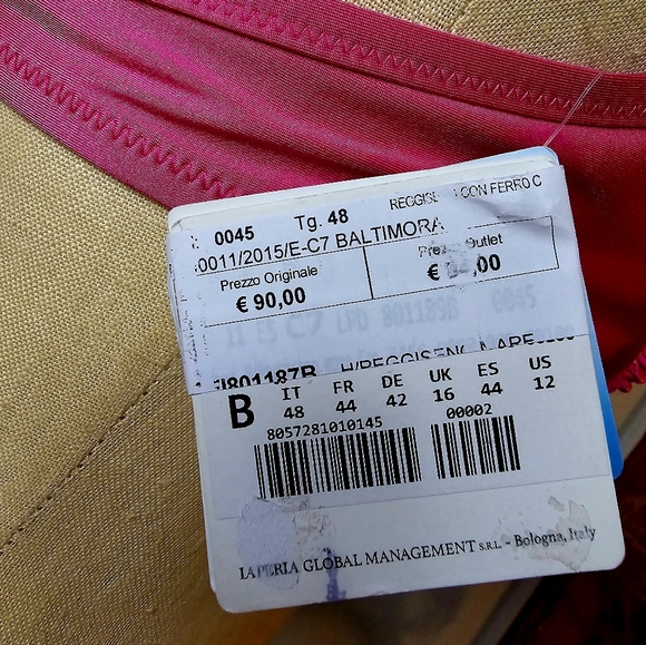 BNWT La Perla underwired knot pink top Cup B - Picture 4 of 6